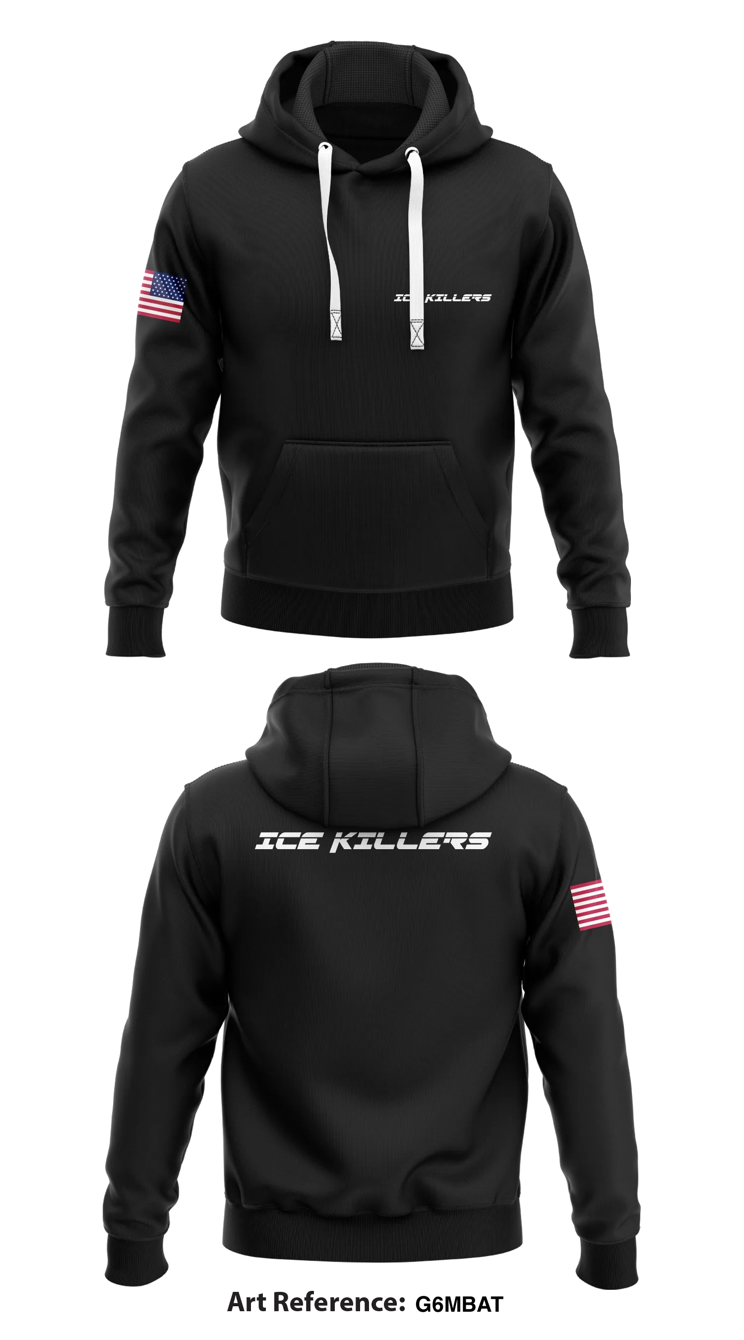 ICE Killers Store 1  Core Men's Hooded Performance Sweatshirt - G6MBat